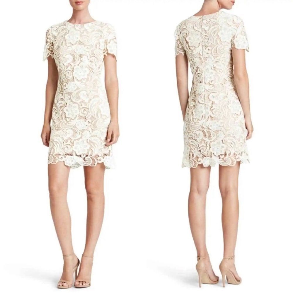 Dress the Population Anna Lace Champagne Dress NWT